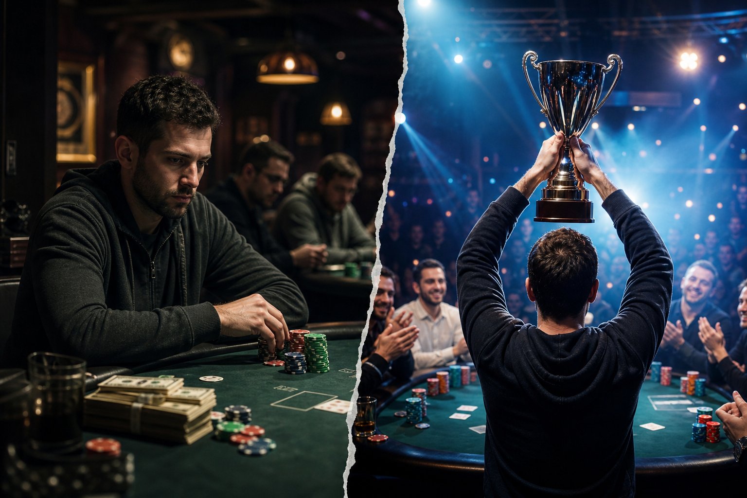 تصویر شاخص تفاوت کش‌گیم و تورنمنت در پوکر
