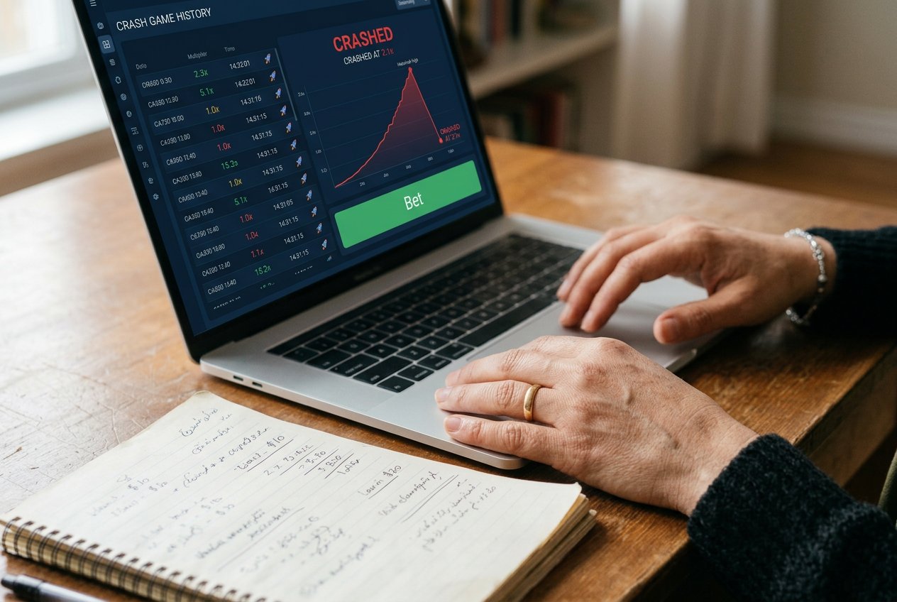 بررسی جدول تاریخچه ضرایب بازی انفجار روی لپ‌تاپ