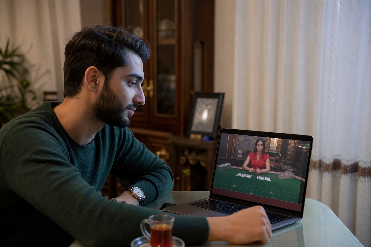 بازی باکارات لایو دیلر آنلاین در فضای خانگی