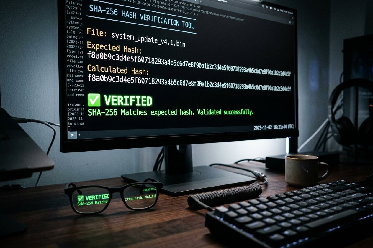 صفحه‌ی ابزار راستی‌آزمایی هش SHA-256 و اثبات منصفانگی در بازی کرش