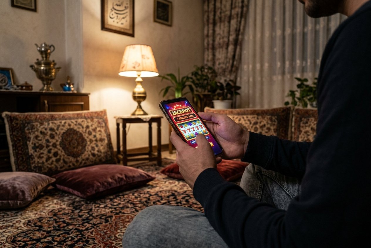 بازی اسلات جکپاتدار روی گوشی موبایل؛ شانس برد جایزه میلیونی برای کاربران ایرانی